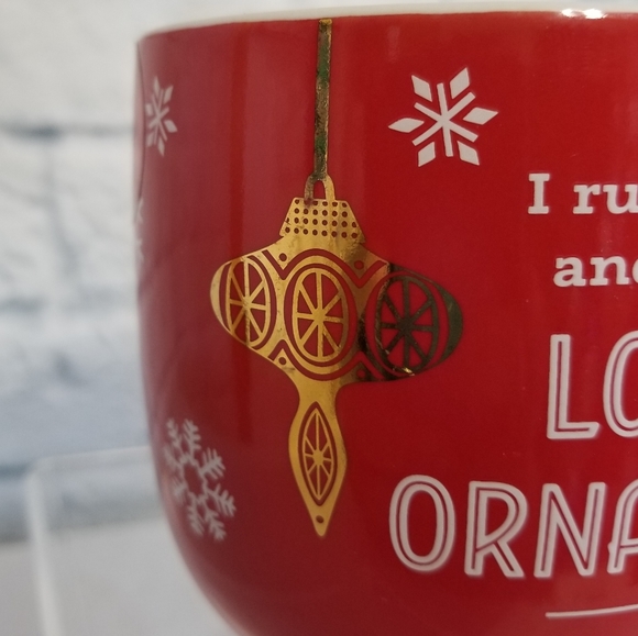 Hallmark Keepsake Love of Coffee and Ornaments Snowflakes Red Mug Holiday New - Picture 3 of 12
